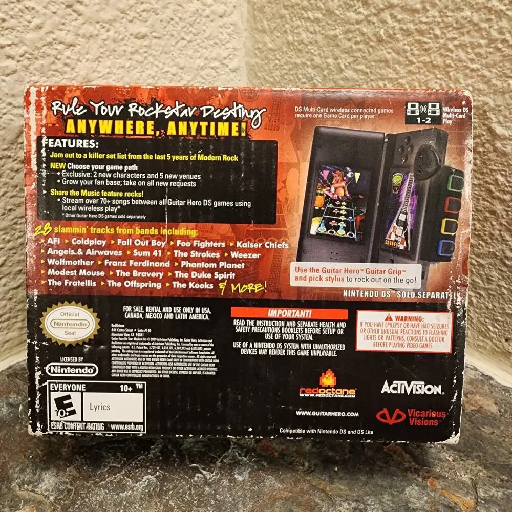 Game - Guitar Hero On Tour: Modern Hits [Guitar Grip Bundle] (CIB+) - DS
